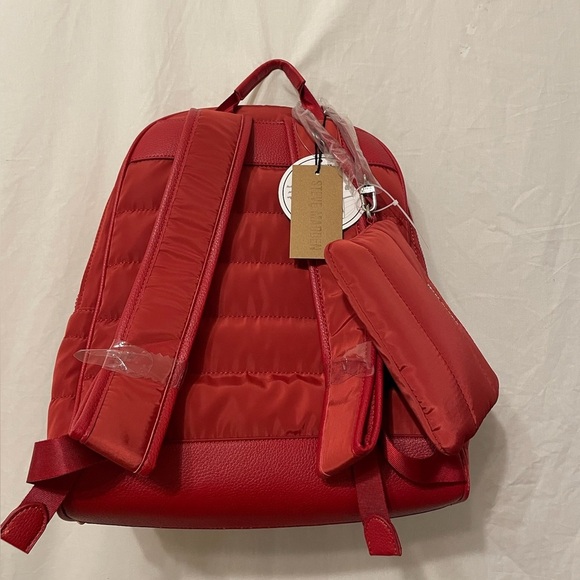 NWT Steve Madden Padded Red Backpack with Wristlet Wallet - Picture 5 of 5